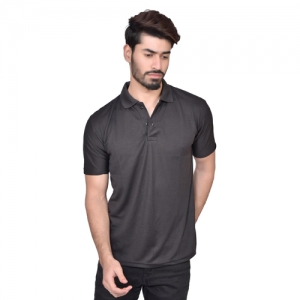 Black Dry Fit Collar T Shirt Manufacturers in Delhi