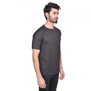 Black Dry Fit Round Neck T Shirt Manufacturers in Delhi