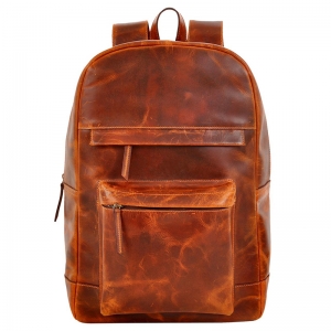 Brown Genuine Leather Backpack Manufacturers, Suppliers, Exporters in Delhi