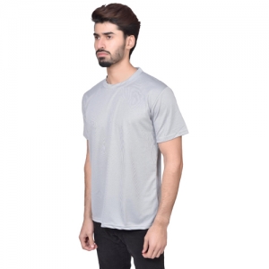 Grey Dry Fit Round Neck T Shirt  Manufacturers in Delhi