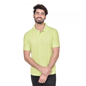Lemon Green Dry Fit Collar T Shirt Manufacturers in Delhi