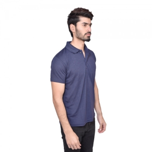 Navy Blue Dry Fit Collar T Shirt  Manufacturers in Assam