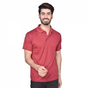Red Dry Fit Collar T Shirt Manufacturers in Delhi