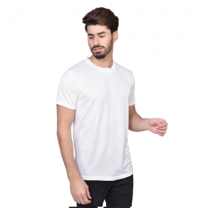 White Dry Fit Round Neck T Shirt Manufacturers Manufacturers in Andaman and Nicobar Islands