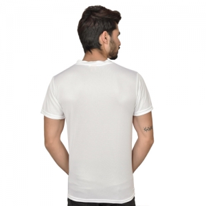 White Dry Fit Round Neck T Shirt Manufacturers, Suppliers, Exporters in Delhi
