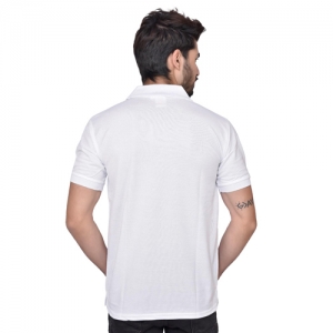 White Orion Matty Polo T Shirt  Manufacturers in Delhi